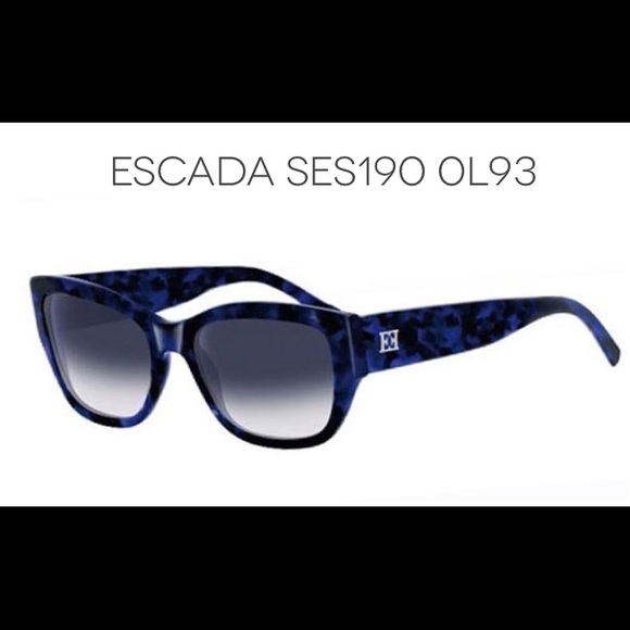 Escada Accessories - Escada Blue-Black Tortoise Sunglasses